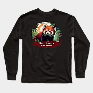 Red Panda - WILD NATURE - RED PANDA -13 Long Sleeve T-Shirt